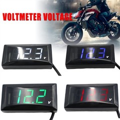 12V Digital LED Display Voltmeter Voltage Gauge Panel Meter Motorcycle Car NewX2
