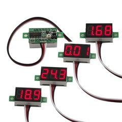 Easy-to-Use Pack of 5 Red LED DC 0~30V Voltmeters for Accurate Voltage Testing