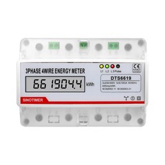 3 Phase 4 Wire Energy Meter 380V 100A LCD Digital Analog kWh Wattmeter Power AC
