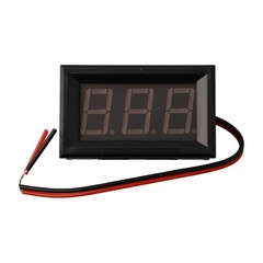 Slim LED Digital Voltmeter Clear Display Wide Measurement Range (DC4 5V 30V)
