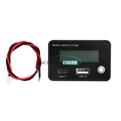 50Pcs DC Battery Capacity Voltage Indicator LCD Display Car Battery Level Meter
