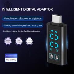 DC5-24V intelligent Digital Voltage Watt Power Meter Type-C PD100W Fast Charging