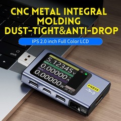 USB Voltage Current Power Tester 4-28V 7A LCD Multimeter, Fast Charge Detection,