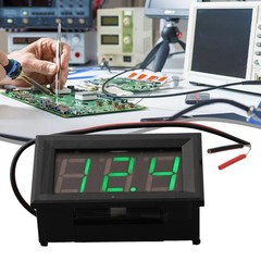 Slim LED Digital Voltmeter Clear Display Wide Measurement Range (DC4 5V 30V)