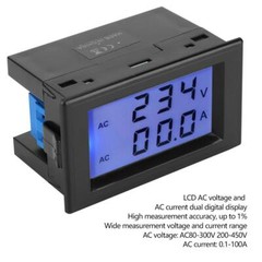 D85-2042A Voltmeter Ammeter LCD Display Voltage Ammeter AC80-300V 200-450V
