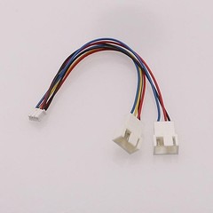 Part Graphics Card Fan Cable 26AWG Copper Tinned Wire 4Pin To for 2 Way CPU