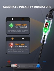 Heavy Duty Automotive Test Light Circuit Tester, 3-48V Digital Voltage Tester…