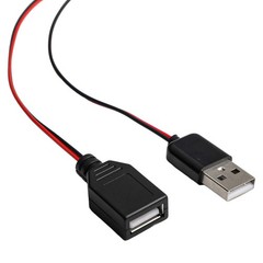 For Alligator Clip USB Power Cord 60CM for Voltage and Current Testing