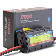 Makerfire 200A Upgraded Watt Meter With Longer Wire, High Precision Power Amp
