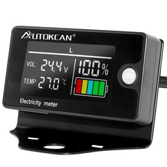 Battery Monitor Meter 12V-84V Digital LCD Display Voltage Gauge Golf Cart RV