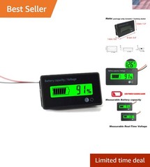 DC 12V 24V 36V 48V 72V Battery Meter, Battery Capacity Voltage Monitor Gauge …