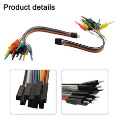 Logic Analyzer Cable Clip Probe Set 10 Pin Hook Clips for Circuit Diagnostics