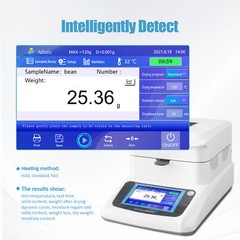 Lab Halogen Moisture Analyzer 0.01% Readability Touch Screen Moisture Balances