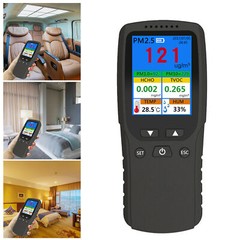 9-in-1 Air Quality Tester Monitor for Formaldehyde PM2.5 AQI TVOC PM10 Analyzer
