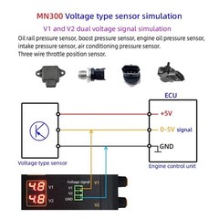 With 0 1 To 0 9V Oxygen Signal Output Automotive MN300 Sensor Simulator