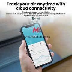 Portable WiFi Air Quality Monitor CO2 Temp & Humidity NDIR Sensor APP Control