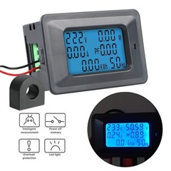 AC Voltage 250V Current 100A Power Factor Energy Frequency Multifuction Meter