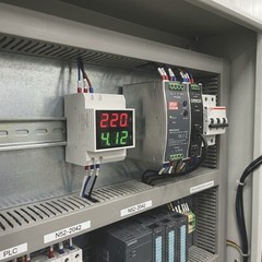N52-2042 Din-raiI ,LED display meter AC 80-300V AC voltage and current meter