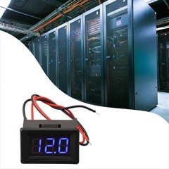 LED Digital Voltage Gauge for DC4 5V 30V Measurement Red Blue Green Display