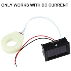 DC 5-120V Ammeter Meter with Hall Effect Sensor