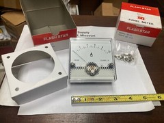 Flash Star SD-80, 60 x 60mm, Class 2.5, DC Current Panel Meter, 0-10A Range