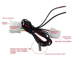 Watercooled System with LED Thermometer and for acrylic Three Way Flow Meter