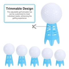 Golf SimulatorTees, 20 Count, Plastic GolfTees, Mat, Practice Training for Dr…