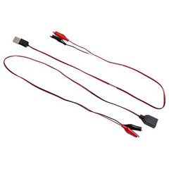 For Alligator Clip USB Power Cord 60CM for Voltage and Current Testing