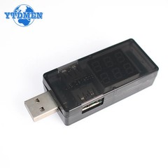 Dual USB Voltage Current Tester 3-9V 0-5A Battery Charger Meter Red+Blue