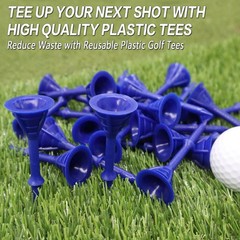 Golf Tees 83mm Durable Plastic 50/100 Pieces, Golf Tees Plastic Long…