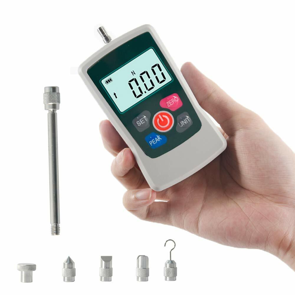 5N Push Pull Tester Meter Digital Force Gauge Inner Sensor 4 Unit Conversion