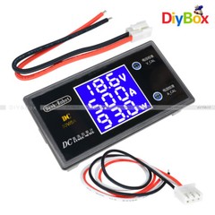 DC 50/100V 5A/10A LCD Display Digital Voltmeter Wattmeter Current Power Tester