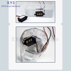 FS028 DC3-30V 0.28inch LED 3-digit Tube Two-Wire Waterproof Voltmeter Test Meter
