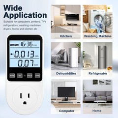 Upgraded Watt Meter, Watt Usage Meter Plug Home Energy Monitor Consumption, E…