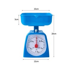 Pan Scale for Cooking and Experiments 1 kg 2 kg 3 kg 5 kg ABS Body 20x15x12cm