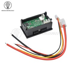 DC 100V 50A Voltmeter Ammeter Blue&Red LED Dual Digital Volt Amp Meter Gauge