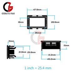 0.36″ 5 Digits Voltmeter Ammeter 0-3.00A/0-5000mA Real Panel Meter DC 4-30V