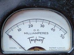 Triplett 227-T DC Milliammeter 0–50mA Panel Meter Vintage Bakelite Gauge USA