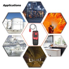 AT8800L Portable Propane Methane Gas Detector Combustible Gas Tester