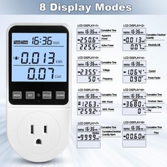 Upgraded Watt Meter, Watt Usage Meter Plug Home Energy Monitor Consumption, E…