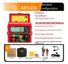 RCD Tester Earth Leakage Circuit Breaker RCD Fuse Tester High Precision