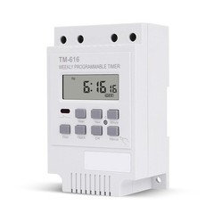 Weekly Programmable Timer for relay 30AMP Digital Switch for Energy Saving