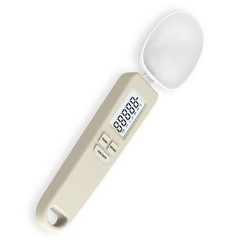 S014 Space-Saving Kitchen Scale with Measuring Spoon 500g 0.1g Resolution