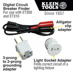 Digital Circuit Breaker Finder with GFCI Outlet Tester and Accessory Kit