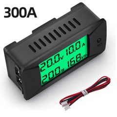 Multi-function DC 0-300V Digital LCD Voltage Current Meter Power Energy Tester