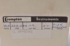 Crompton Instruments Analog Meter 0-5% ES5V Series 223-01 NIB