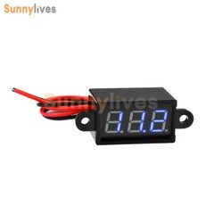 FS028 DC3-30V 0.28inch LED 3 Digit Tube Waterproof Voltmeter Meter Tester ABS