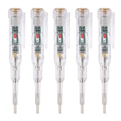 5Pcs LED Voltage Test Pen Electrical Tester Pen Multi Functional Home H…