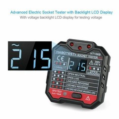 US HT106B Advanced Electric Socket Tester GFCI Test Mains Fault Checker b