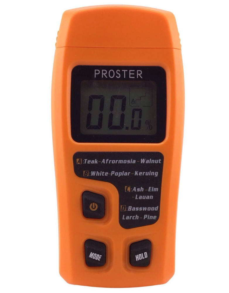 Proster Wood Moisture Meter Digital Detector Water Tester 9V Battery TESTED